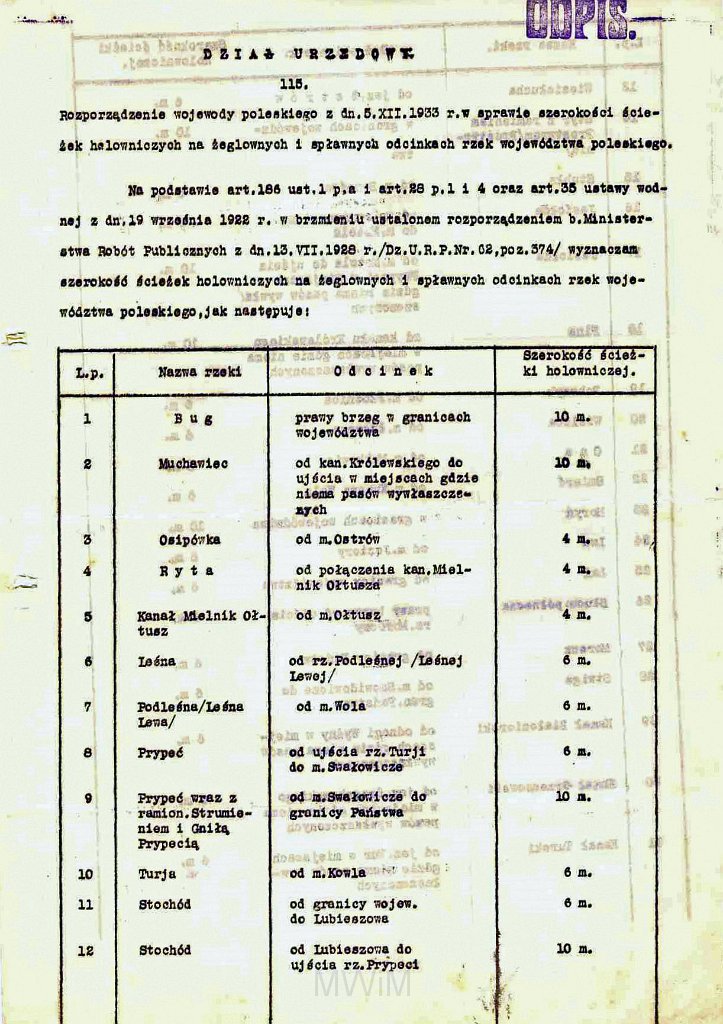 KKE 5952-2.jpg - (odpis) Dok. Karty z księgi„ Przepisów Pomiarowych metodą Triangulacyjną i Poligonową” wydane przez Ministerstwo Robót Publicznych, Warszawa, 1928 r.